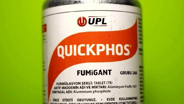 Quickphos fumigant 30 lu pire bit öldüren tablet