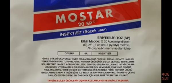 Mostar yaprak biti basra ilacı 100gr