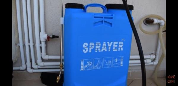 Sprayer pompa 16lt akülü şarjlı pompa pilli pompa