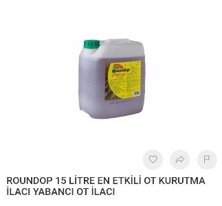 Roundup star ot ilacı 15 lt