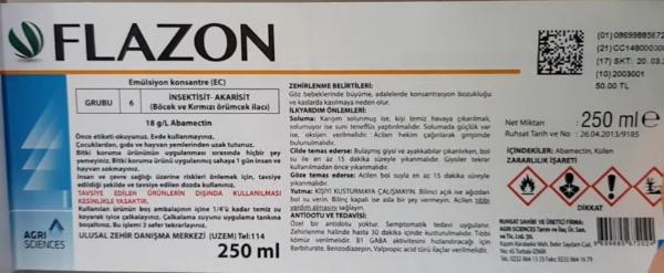 Flazon KIRMIZI ÖRÜMCEK ilacı 250ml